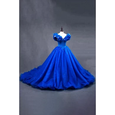 Superbe service OEM taille plus robes de bal bleu royal