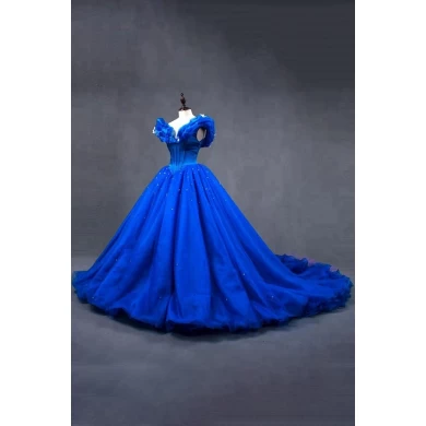 Impressionante serviço OEM plus size Vestidos de baile Royal Blue