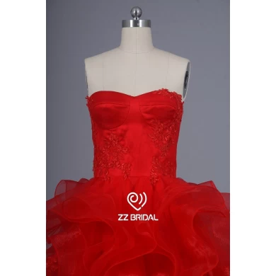 ZZ الزفاف 2017 تكدرت الرباط حماله الملابس الحمراء السهرة الطويلة اللباس