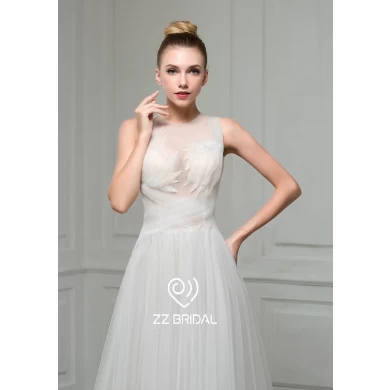 ZZ свадебное платье 2017 безрукавный переплет в виде свадебного платья