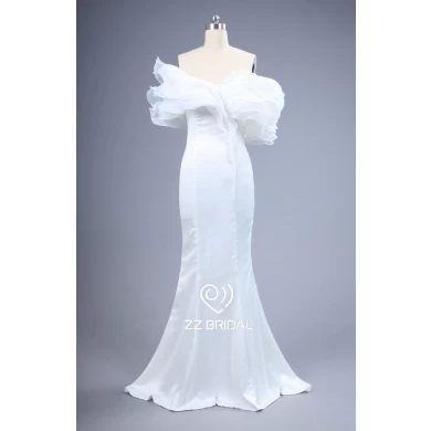 ZZ Bridal off Schulter Sleeveless Mermaid Hochzeit Kleid