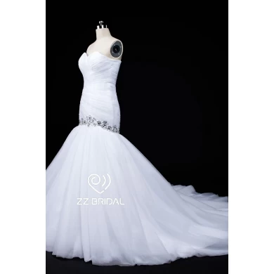 ZZ Bridal 2017 Liebling Ausschnitt Beaded Mermaid Wedding Dress