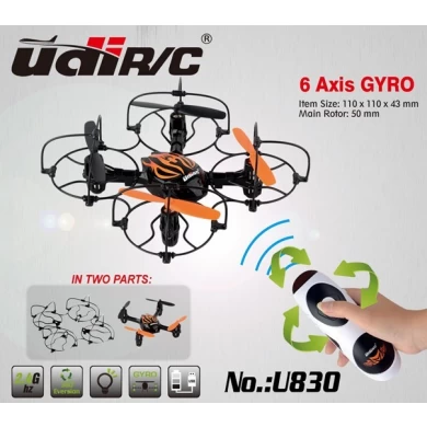 2.4G 4CH 4 eixos Sensor Mão Mini RC UFO helicóptero com giroscópio