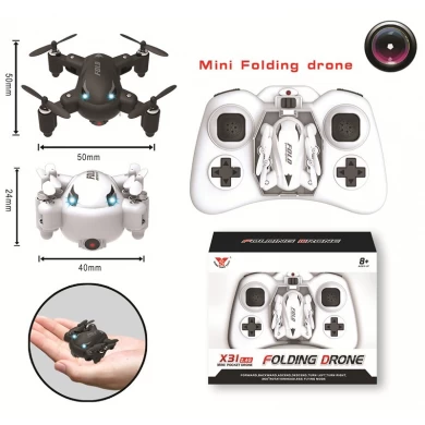 2.4G 6 Axis Gyro piega il mini Drone con fotocamera 2.0MP HD RC Pocket Quadcopter con Headless Mode & One Key Return