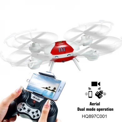 2016 Nova Atacado 2.4G WIFI Rc Drone com Dual Mode 0.3MP Camera aérea Operação Com brinquedos Modo Headless para crianças