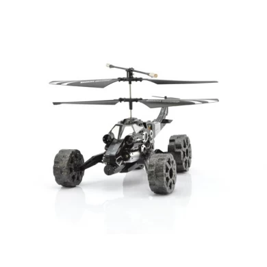 3.5 infrared alloy helicopter can fly in the sky, and running on the land with shooting