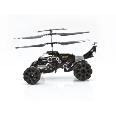 3.5 infrared alloy helicopter can fly in the sky, and running on the land with shooting
