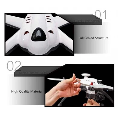 O mais novo! 2.4G 6CH 6 Axis Gyro 3D RC Drone Com HD Camera GPS e Modo Headless RTF