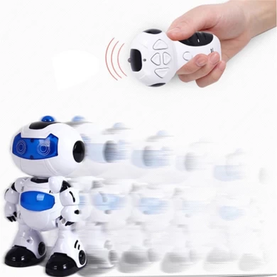 أحدث! عالية الجودة RC الروبوت لعبة التحكم عن بعد الموسيقية الالكترونية لعبة المشي الرقص Lightenning روبوت للبيع