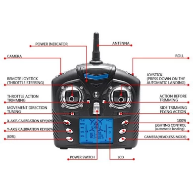 WL RC Drone Brinquedos com pressão 720P Camera FPV Air Set alta pairando RC Quadrotor RTF