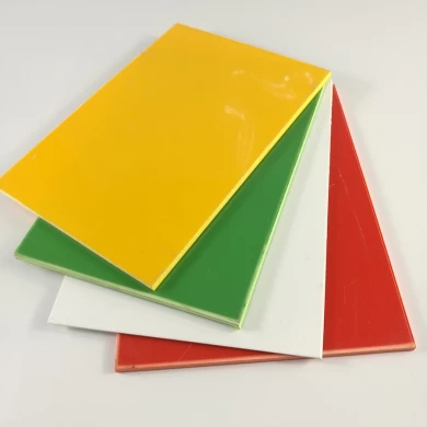 Folha plástica plástica dos QUADRIS de poliestireno de alto impacto duros coloridos de 3mm 5mm