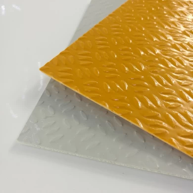 Folha de FRP de poliéster reforçado com fibra de vidro antiderrapante com fibra de vidro