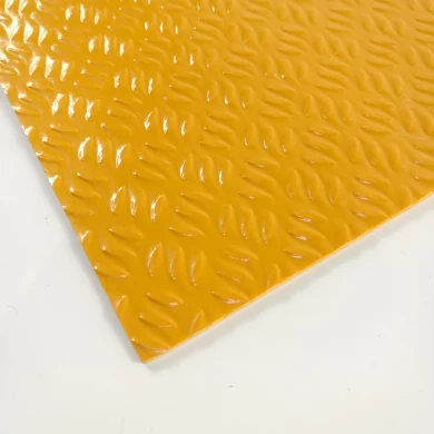Feuille antidéflagrante renforcée par fibre de verre de polyester de polyester de gel anti-dérapant