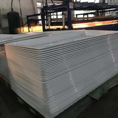 Negro blanco ABS plástico 3x6 4x4 4x8 forraje hidropónico crecen tabla de inundación fabricante