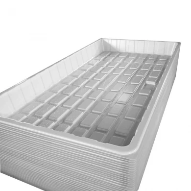 China Customized Black White ABS HIPS Plastic 3x6 4x6 4x8 Hydroponic NFT Tray Manufacturer