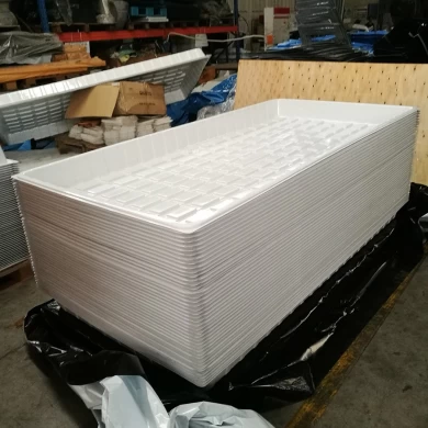 China Customized Black White ABS HIPS Plastic 3x6 4x6 4x8 Hydroponic NFT Tray Manufacturer