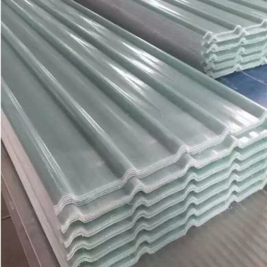 Clear Translucent Flat and Corrugated Fiberglass GRP FRP Sheets for Roofing