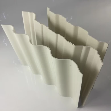 Feuille de toiture en plastique renforcée par fibre de verre de fibre de verre transparente enduite de gel