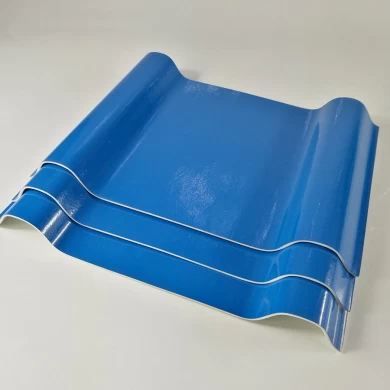 Hoja de techo de plástico FRP reforzado con fibra de vidrio transparente recubierto de gel
