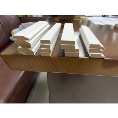China Wholesale White Primed Pine Wood MDF Baseboard Skirting Board Cornice Moulding