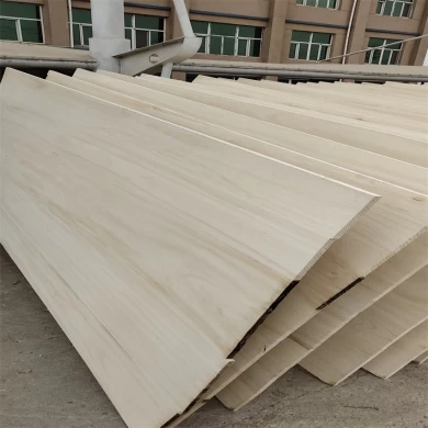 China paulownia edge glued panels for coffins making with bleached color factory