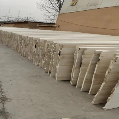 Chine Paulownia Edge Colonaux collés pour les cercueils fabriqués avec une usine de couleurs blanchies