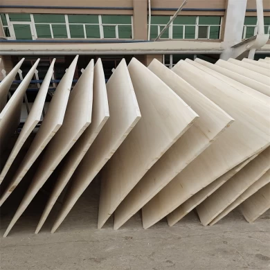 China paulownia edge glued panels for coffins making with bleached color factory