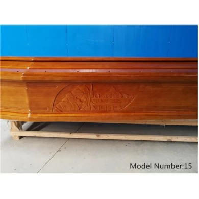 Funeral Solid Wooden Coffin Wood Casket