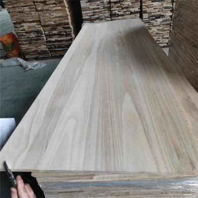 Paulownia Edge Glued Board with natural color 20mm 27mm thickness