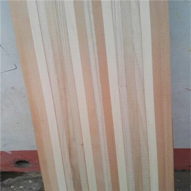 Same widths of lamellas snow core made of paulownia  poplar elongata wood
