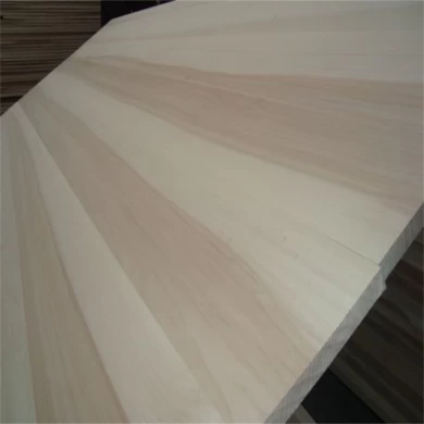 carbonized light color poplar wood with parallelled strips glued boards factory