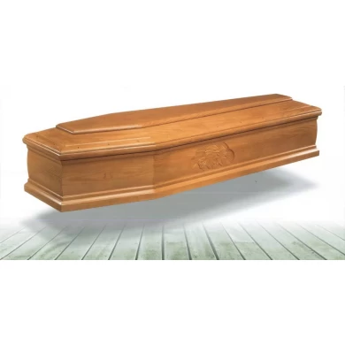 cheap wooden coffin with carvings, paulownia funeral caskets for sale