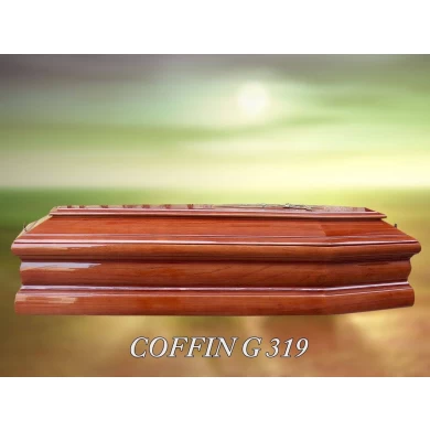 funeral supplies Euro Style Wood Coffin