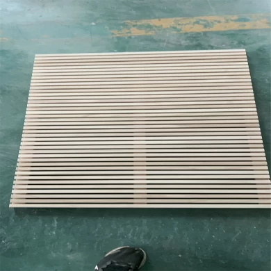 slated paulownia panel with Wood Grain Decorative Surface Wood Wall Slats for home decoration manufacturer