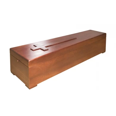 solid wood coffin with good price Spanish coffin simple style coffin