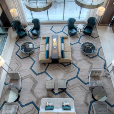 Salle de banquet hôtel chambre en nylon boucle de tapis pile rouleau