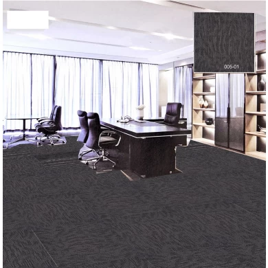 Schwarze kommerzielle Teppichfliesen Hersteller Gray Berber Square Carpet Tiles