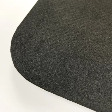 Zwarte grijze rubberen antivermoeidheidsmat PU / PVC staande bureaumat