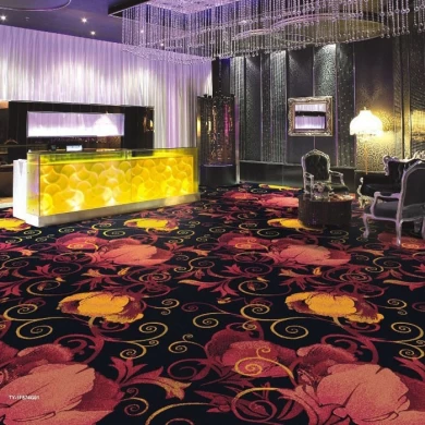 Kundenspezifischer Entwurf druckte Teppich für Bankettsaal-Hotelzimmer