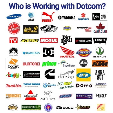 Dotcom Innen- / Außentürmatten mit Tintenstrahldruck Nylon Gummi Vinyl Premium Custom Design Logo Mat.-Nr.
