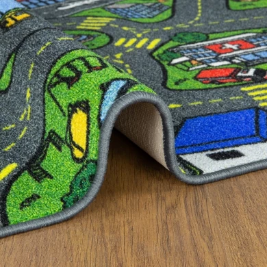 Educational City Map Kids Playtime Carpet