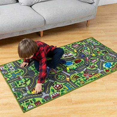 Kids Carpet City Pretend Playmat Rug