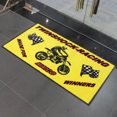 Printed Motorcycle Garage Rubber Floor Mat