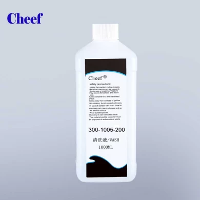 1000ml Solución de limpieza compatible común 300-1005-200 Impresora de codificación de inyección de tinta Citronix