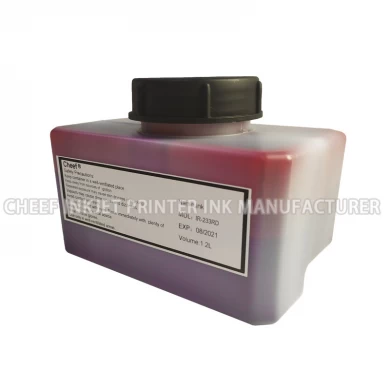 Alcohol based ink IR-233RD 1.2L printing red ink for Domino