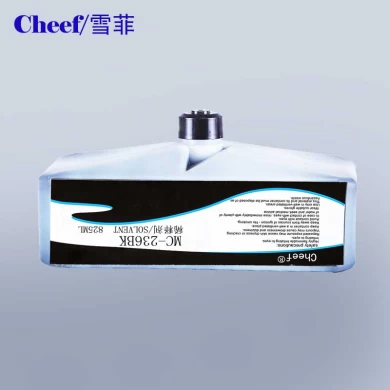 China fournisseur Domino solvant MC-236bk pour imprimante à jet d'encre Domino