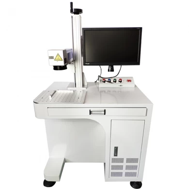 Desktop Fiber laser printer with Rotary table for print on light