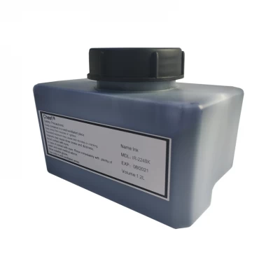 Inchiostro a rapida essiccazione IR-224BK inchiostro anti migrazione utilizzato su imballaggi in plastica per Domino