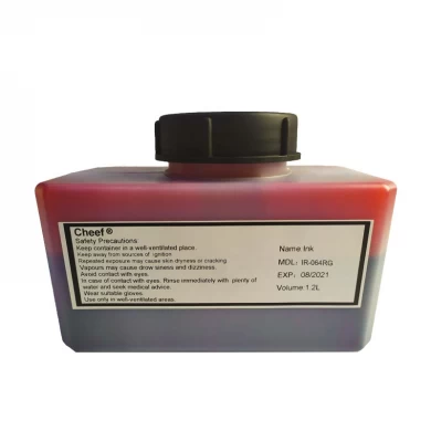 Tinta de impressão de tinta vermelha de secagem rápida IR-064RG para Domino