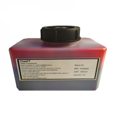 Tinta roja de secado rápido IR-064RG tinta de impresión para Domino